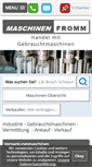 Mobile Screenshot of maschinenfromm.de